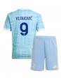 Juventus Dusan Vlahovic #9 Replika Borta Kläder Barn 2025-26 Kortärmad (+ byxor) Juventus Dusan Vlahovic #9 Replika Borta Kläder Barn 2025-26 Kortärmad (+ byxor)